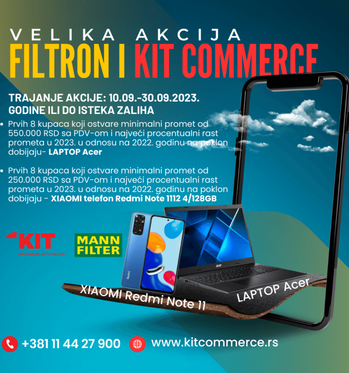 Filtron i KIT Commerce akcija