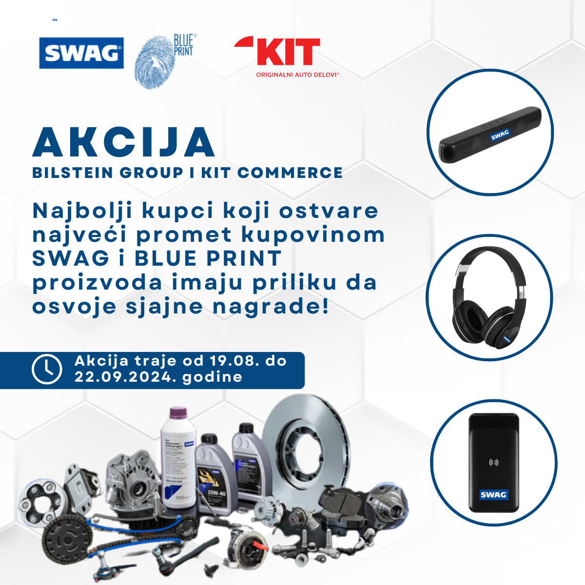 SWAG, BLUE PRINT i KIT Commerce akcija